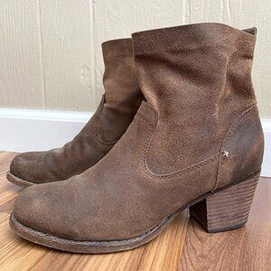 Rag & Bone Mercer II Suede Ankle Boot Boho Western Rodeo